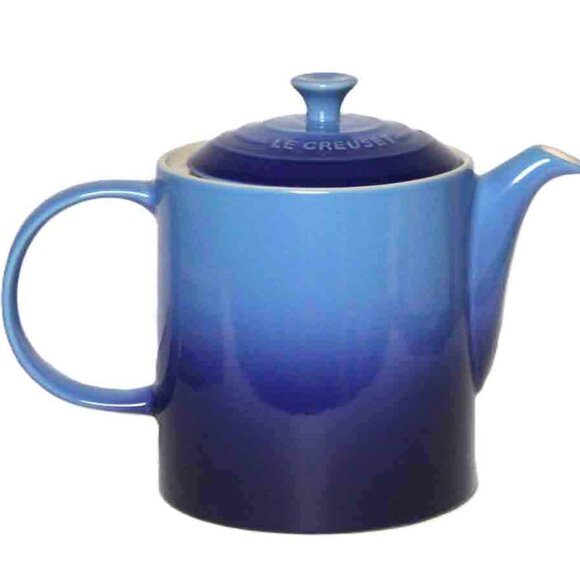 Le Creuset Second Choix Grand Teapot 1.3L - Azure Blue NEW Stoneware - Picture 1 of 3